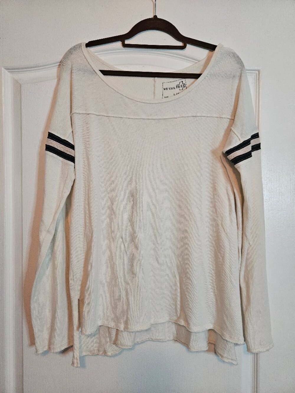 We the Free Henley Long Sleeve Varsity Top Large